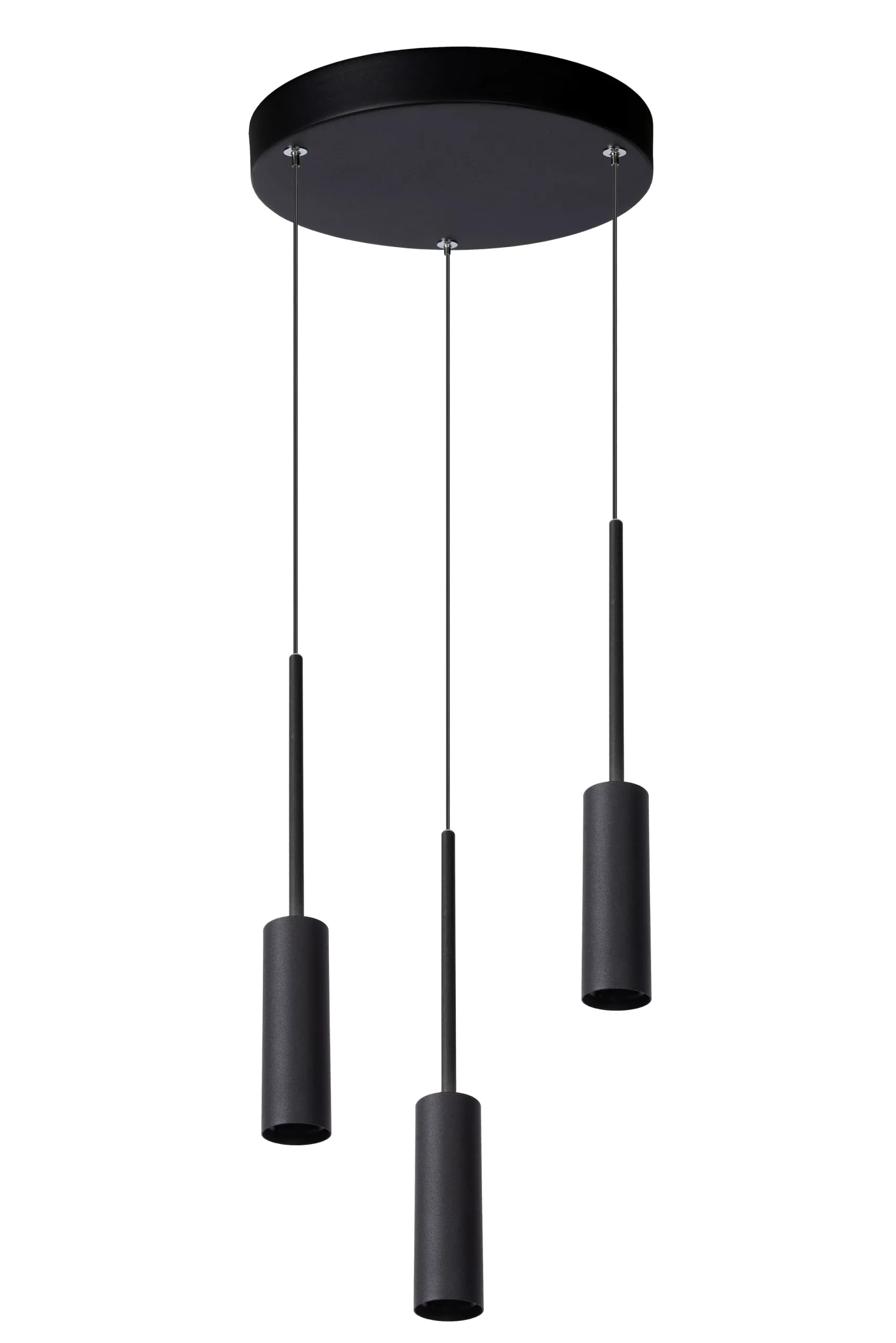 TUBULE - Hanglamp - Ø 26 cm - LED - 3x7W 2700K - Zwart*Lucide Sale