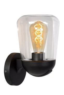 TULSA - Wandlamp Binnen/Buiten - 1xE27 - IP44 - Zwart*Lucide Sale