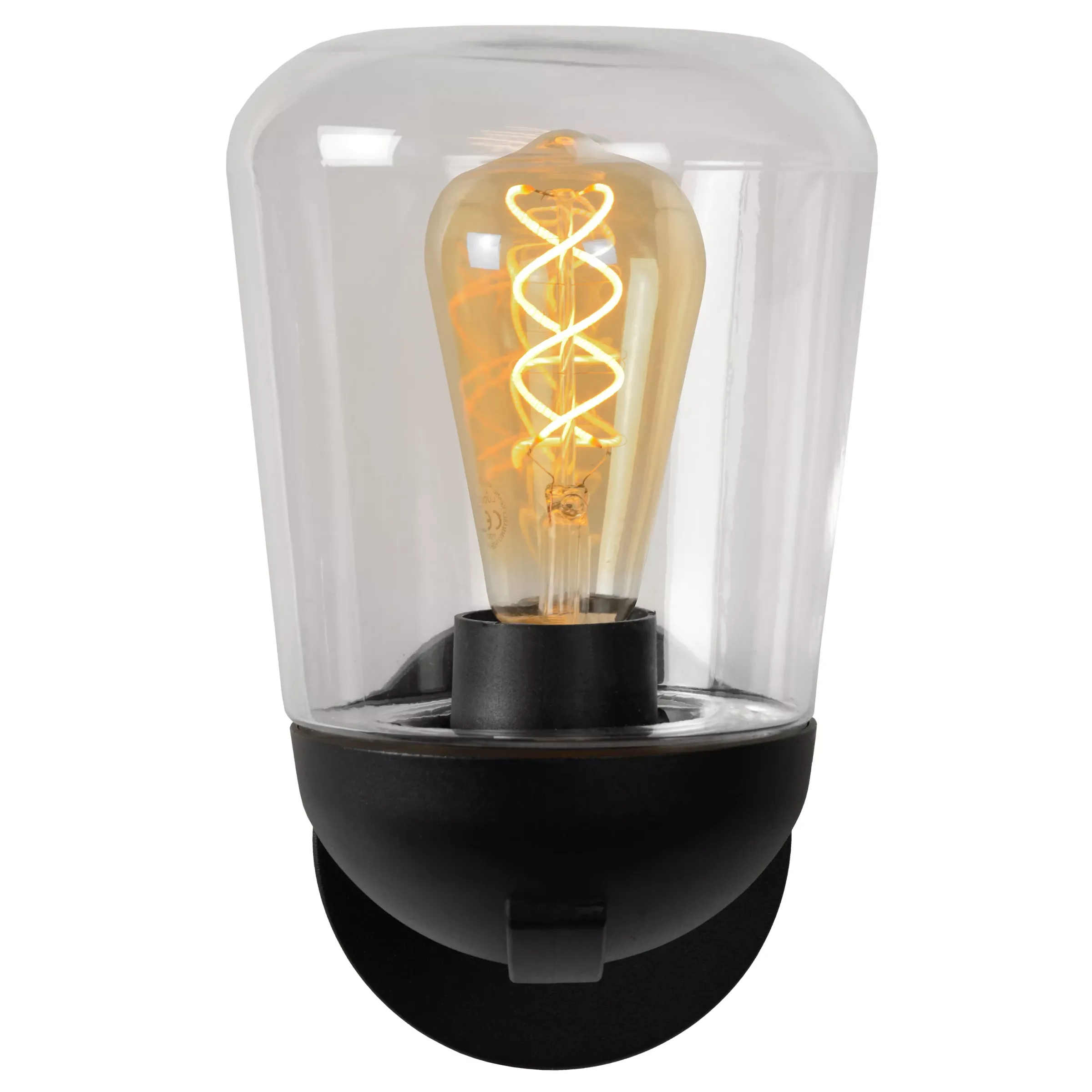 TULSA - Wandlamp Binnen/Buiten - 1xE27 - IP44 - Zwart*Lucide Sale