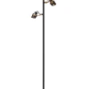 TUNDRAN - Vloerlamp - 3xGU10 - Zwart*Lucide Best