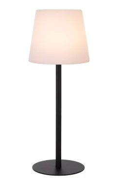 TYON - Oplaadbare Tafellamp Binnen/Buiten - Accu/Batterij - LED Dimb. - IP65 - Zwart*Lucide Sale