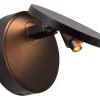 UFOR - Wandlamp - Ø 12 cm - LED Dim to warm - 1800K/3000K - Zwart*Lucide Store