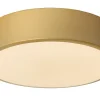 UNAR - Plafonnière - Ø 20 cm - LED 3 StepDim - 1x12W 2700K - Mat Goud / Messing*Lucide Cheap