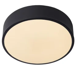 UNAR - Plafonnière - Ø 20 cm - LED 3 StepDim - 1x12W 2700K - Zwart*Lucide Cheap