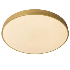 UNAR - Plafonnière - Ø 60 cm - LED 3 StepDim - 1x60W 2700K - Mat Goud / Messing*Lucide Fashion
