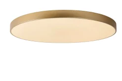 UNAR - Plafonnière - Ø 80 cm - LED 3 StepDim - 1x80W 2700K - Mat Goud / Messing*Lucide Shop