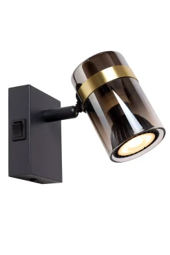 UPTON - Wandlamp - 1xGU10 - Fumé*Lucide Sale