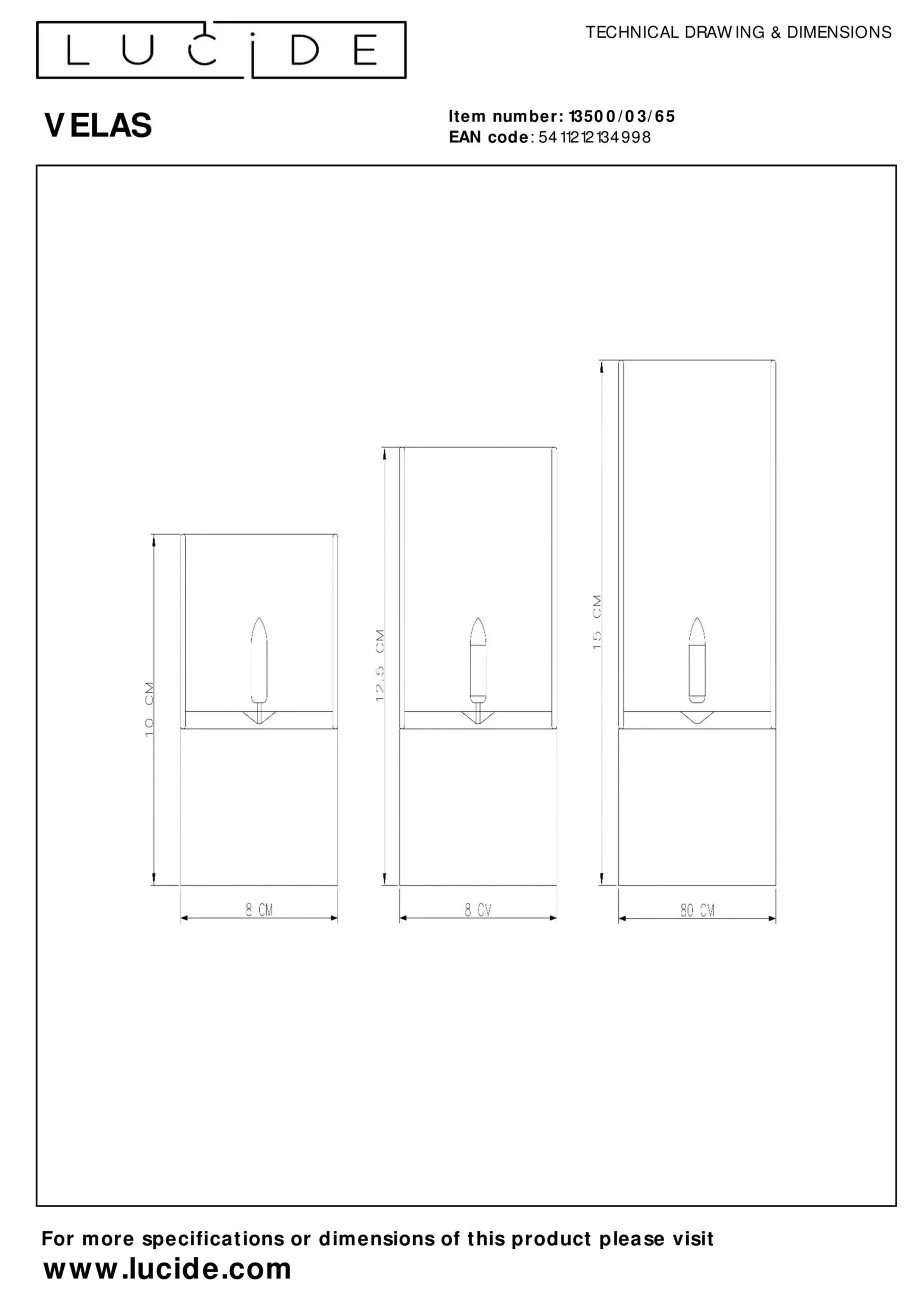 VELAS - Tafellamp - Batterijen - Ø 8 cm - LED - 3x0,2W 2700K - Fumé - Set van 3*Lucide Best Sale