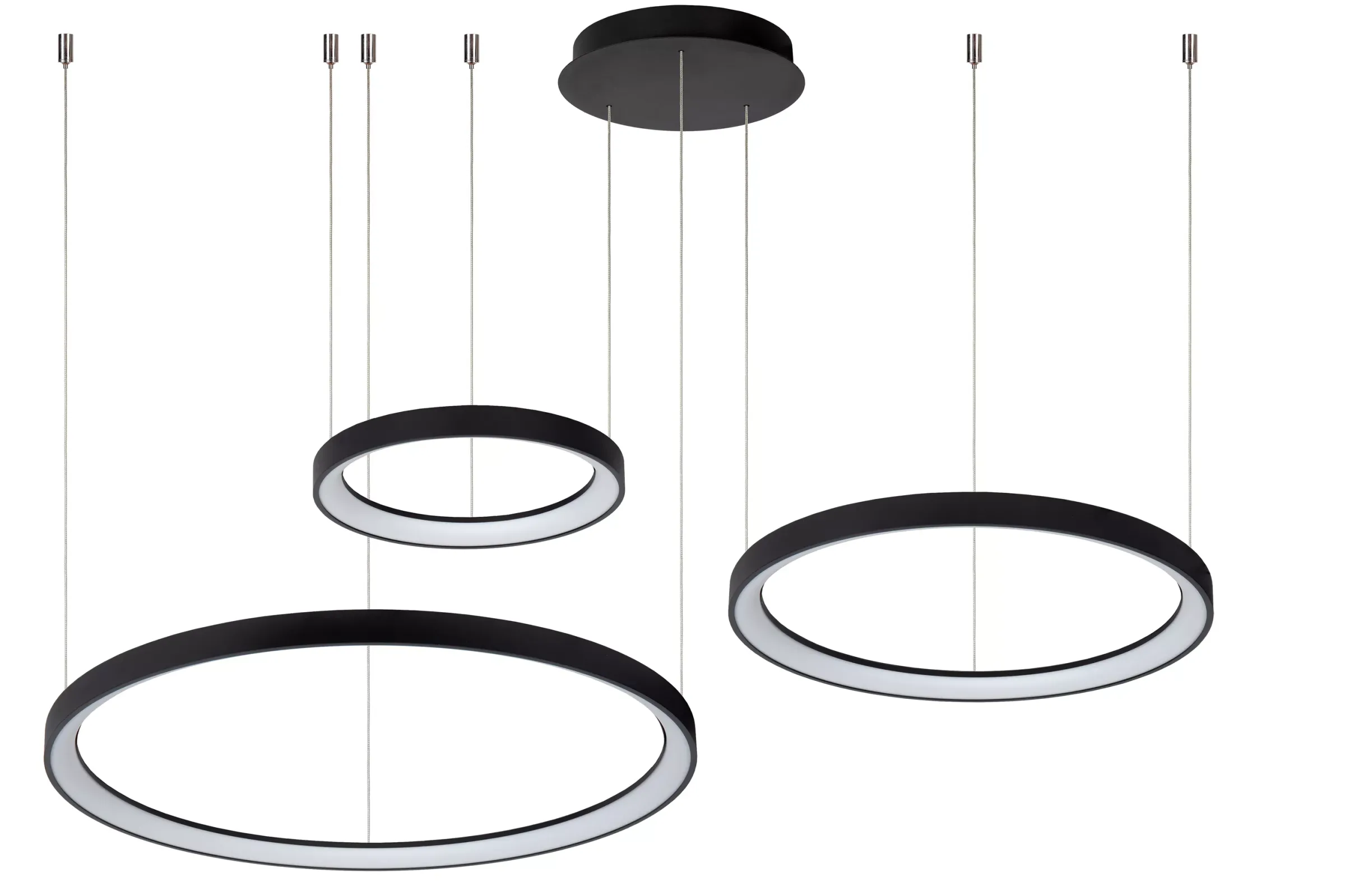 VIDAL - Hanglamp - Ø 78 cm - LED Dimb. - 1x120W 2700K - Zwart*Lucide Sale