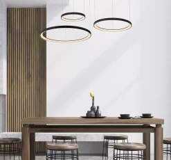 VIDAL - Hanglamp - Ø 78 cm - LED Dimb. - 1x120W 2700K - Zwart*Lucide Sale
