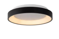 VIDAL - Plafonnière - Ø 28 cm - LED Dimb. - 1x20W 2700K - Zwart*Lucide Online