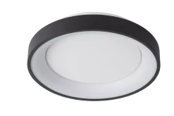 VIDAL - Plafonnière - Ø 28 cm - LED Dimb. - 1x20W 2700K - Zwart*Lucide Online