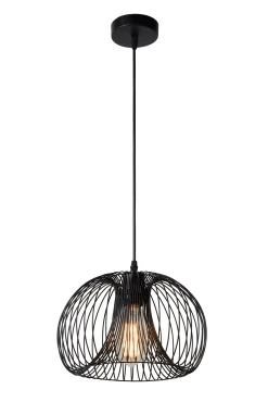 VINTI - Hanglamp - Ø 30 cm - 1xE27 - Zwart*Lucide Online