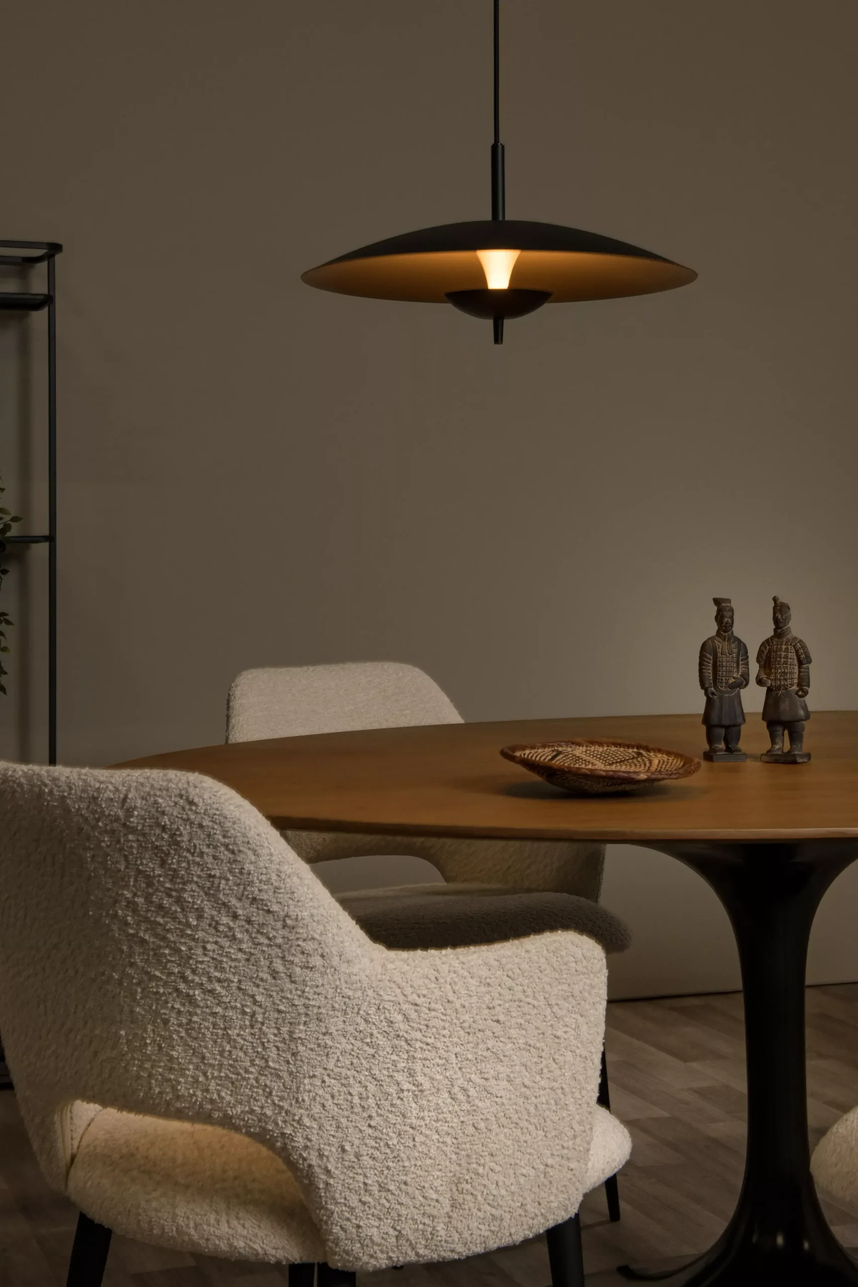 VULCAN - Hanglamp - Ø 47 cm - LED Dimb. - 1x9W 3000K - Zwart*Lucide Outlet