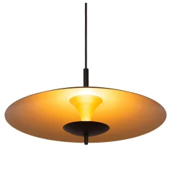 VULCAN - Hanglamp - Ø 47 cm - LED Dimb. - 1x9W 3000K - Zwart*Lucide Outlet