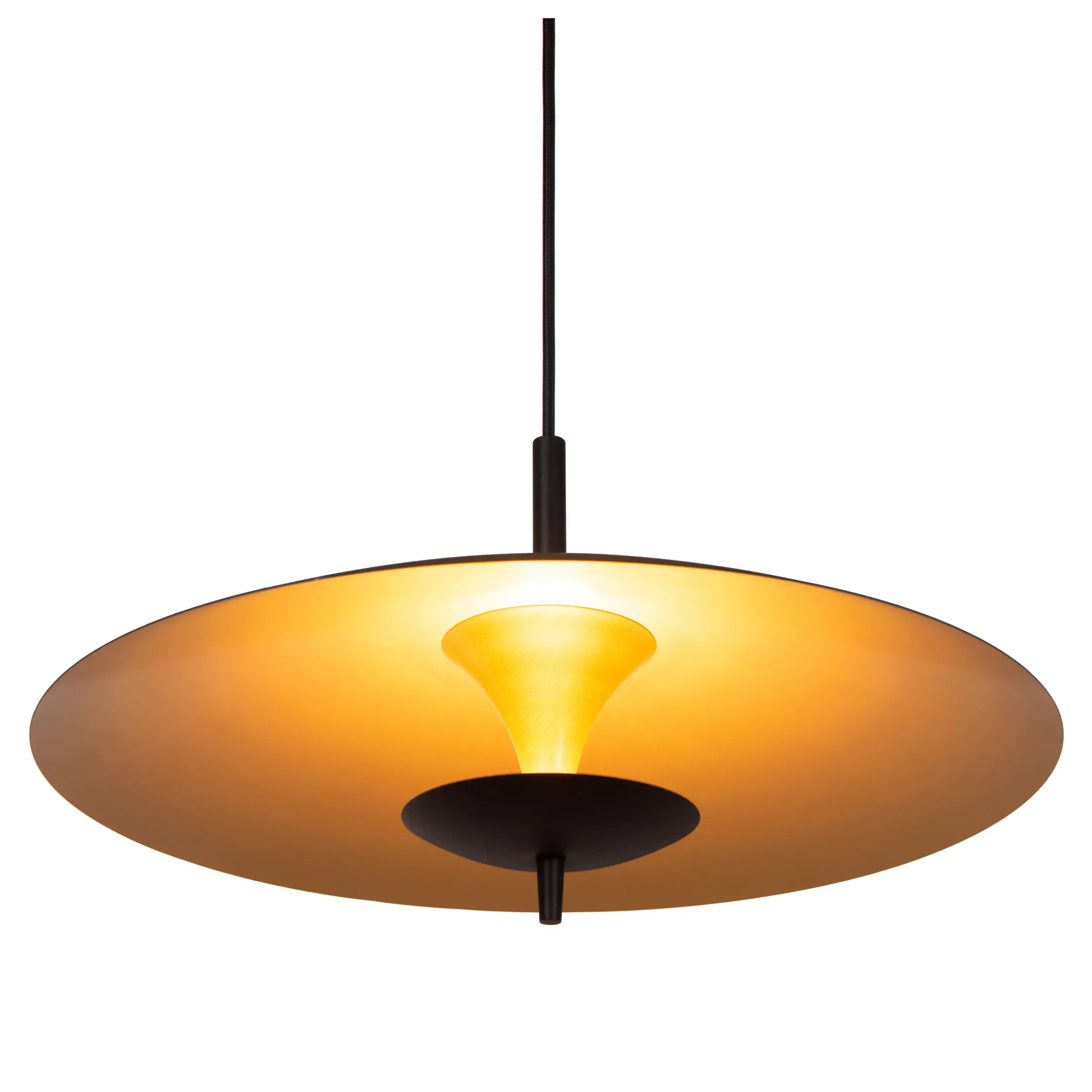 VULCAN - Hanglamp - Ø 47 cm - LED Dimb. - 1x9W 3000K - Zwart*Lucide Outlet