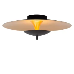 VULCAN - Plafonnière - Ø 35 cm - LED Dimb. - 1x9W 3000K - Zwart*Lucide Clearance