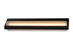 WANDA - Wandlamp Badkamer - LED - 1x15W 3000K - IP44 - Zwart*Lucide Store