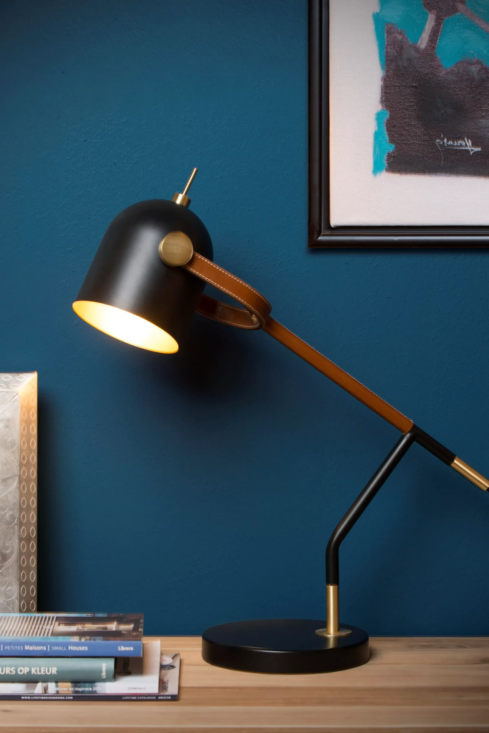WAYLON - Bureaulamp - 1xE27 - Zwart*Lucide Best