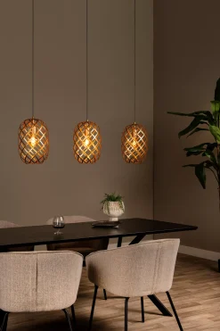 WOLFRAM - Hanglamp - 3xE27 - Mat Goud / Messing*Lucide Hot