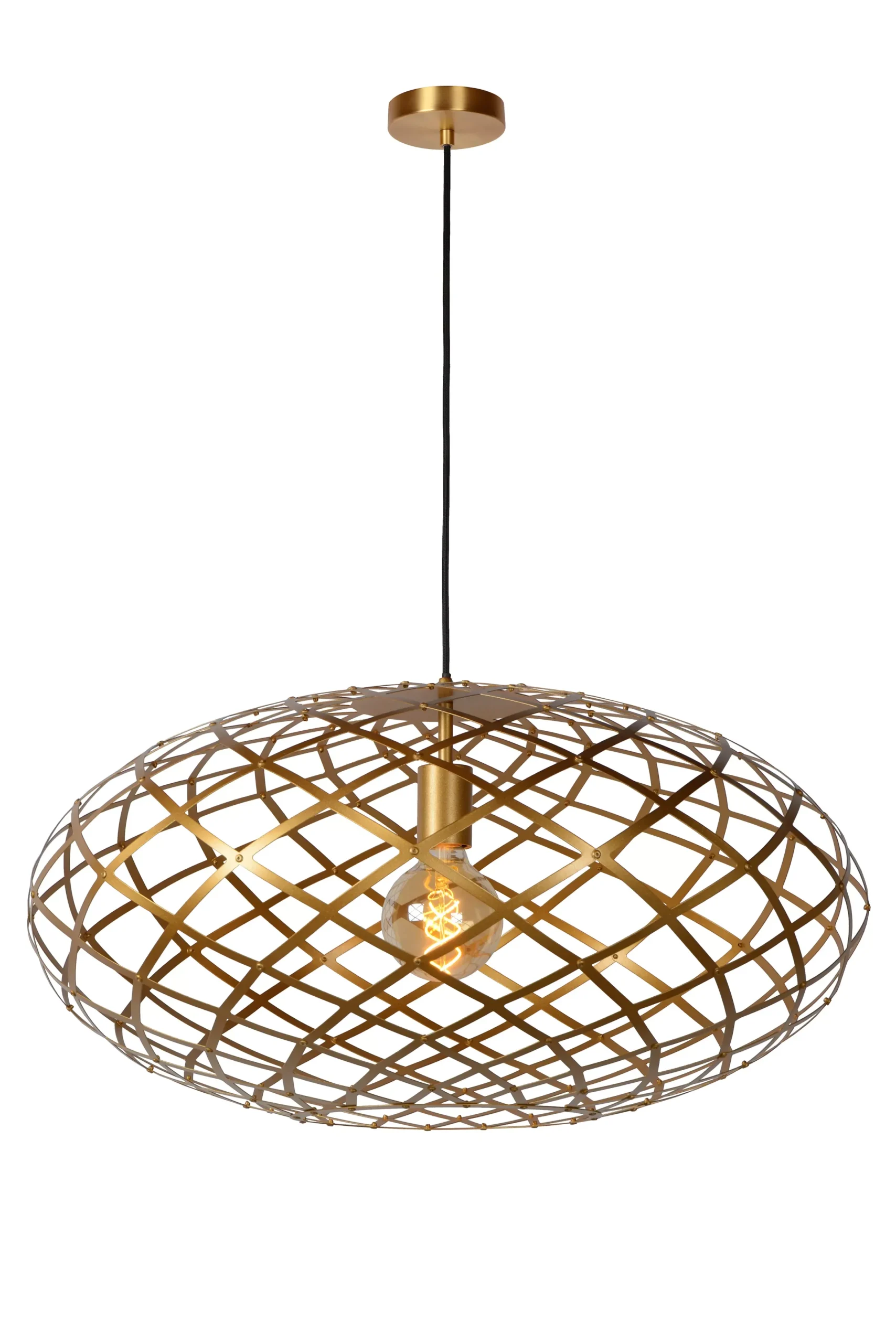 WOLFRAM - Hanglamp - Ø 65 cm - 1xE27 - Mat Goud / Messing*Lucide Shop