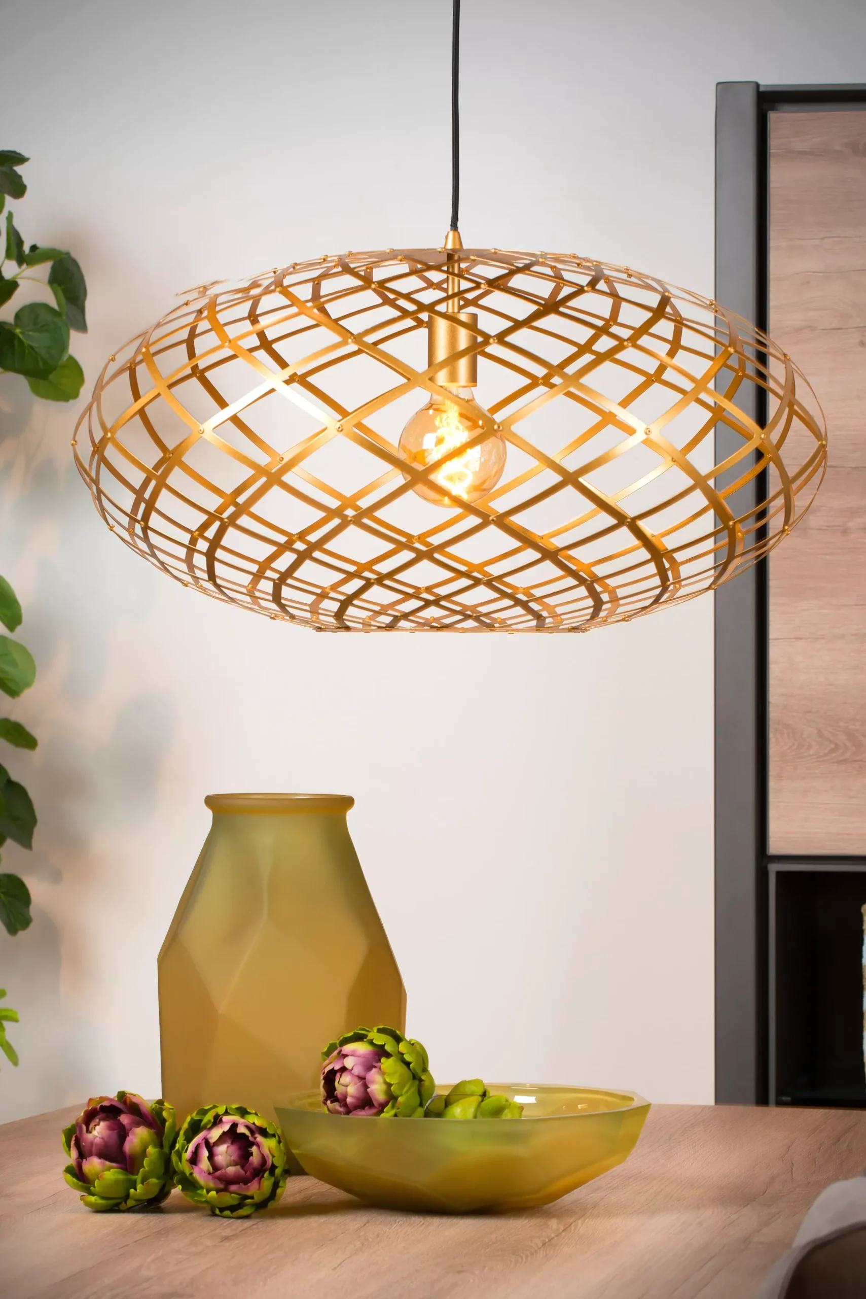 WOLFRAM - Hanglamp - Ø 65 cm - 1xE27 - Mat Goud / Messing*Lucide Shop