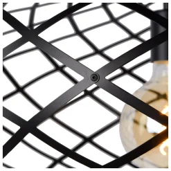 WOLFRAM - Hanglamp - Ø 65 cm - 1xE27 - Zwart*Lucide Shop