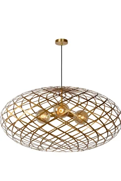 WOLFRAM - Hanglamp - Ø 100 cm - 3xE27 - Mat Goud / Messing*Lucide Shop