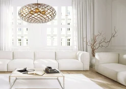 WOLFRAM - Hanglamp - Ø 100 cm - 3xE27 - Mat Goud / Messing*Lucide Shop