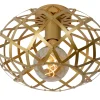 WOLFRAM - Plafonnière - Ø 30 cm - 1xE27 - Mat Goud / Messing*Lucide Cheap