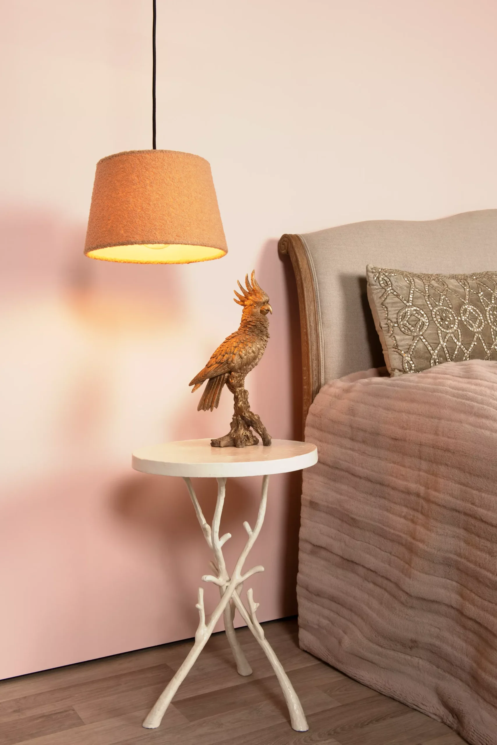 WOOLLY - Hanglamp - Ø 28 cm - 1xE27 - Okergeel*Lucide Fashion