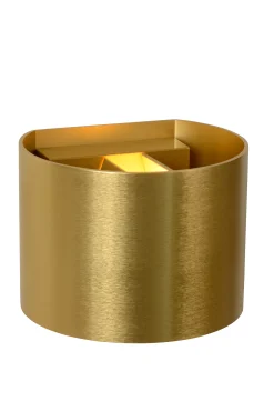 XIO - Wandlamp - LED Dimb. - G9 - 1x3,5W 2700K - Verstelbare stralingshoek - Mat Goud / Messing*Lucide Store