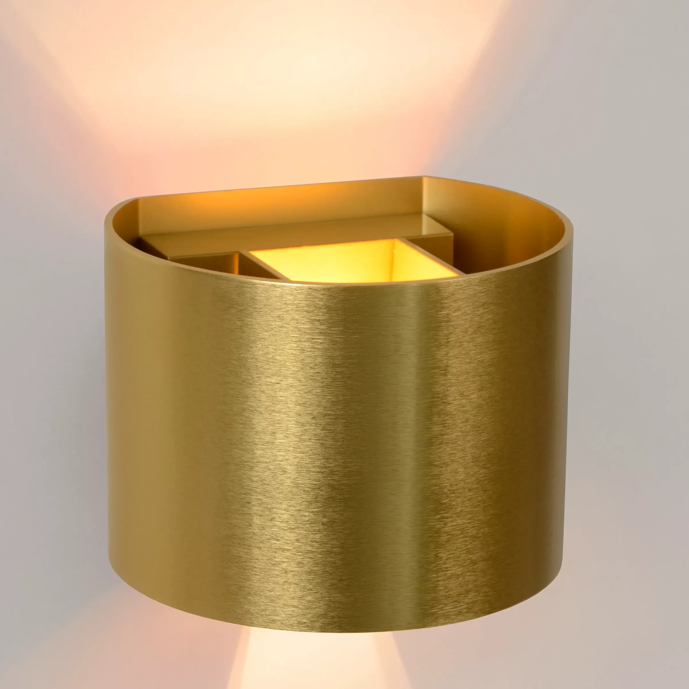 XIO - Wandlamp - LED Dimb. - G9 - 1x3,5W 2700K - Verstelbare stralingshoek - Mat Goud / Messing*Lucide Store