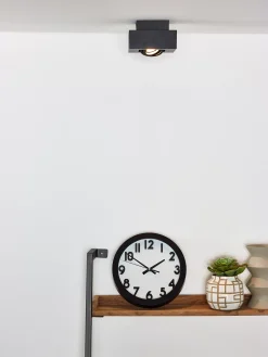XIRAX - Plafondspot - LED Dim to warm - GU10 - 1x5W 2200K/3000K - Zwart*Lucide Best