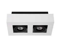 XIRAX - Plafondspot - LED Dim to warm - GU10 - 2x5W 2200K/3000K - Wit*Lucide Clearance