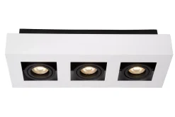 XIRAX - Plafondspot - LED Dim to warm - GU10 - 3x5W 2200K/3000K - Wit*Lucide Flash Sale
