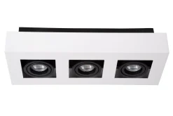 XIRAX - Plafondspot - LED Dim to warm - GU10 - 3x5W 2200K/3000K - Wit*Lucide Flash Sale