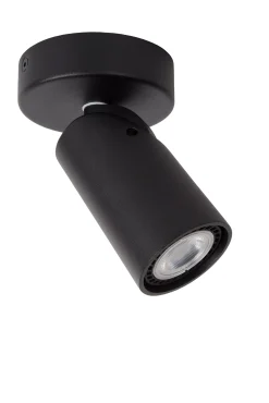 XYRUS - Plafondspot - Ø 9 cm - LED Dim to warm - GU10 - 1x5W 2200K/3000K - Zwart*Lucide Hot