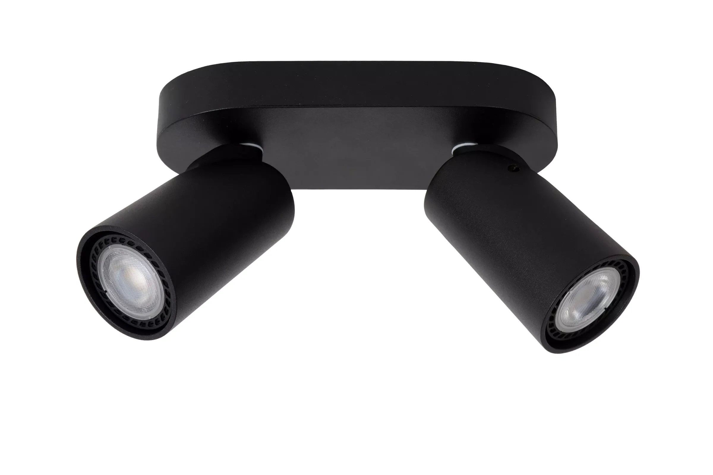 XYRUS - Plafondspot - LED Dim to warm - GU10 - 2x5W 2200K/3000K - Zwart*Lucide Best