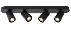XYRUS - Plafondspot - LED Dim to warm - GU10 - 4x5W 2200K/3000K - Zwart*Lucide New