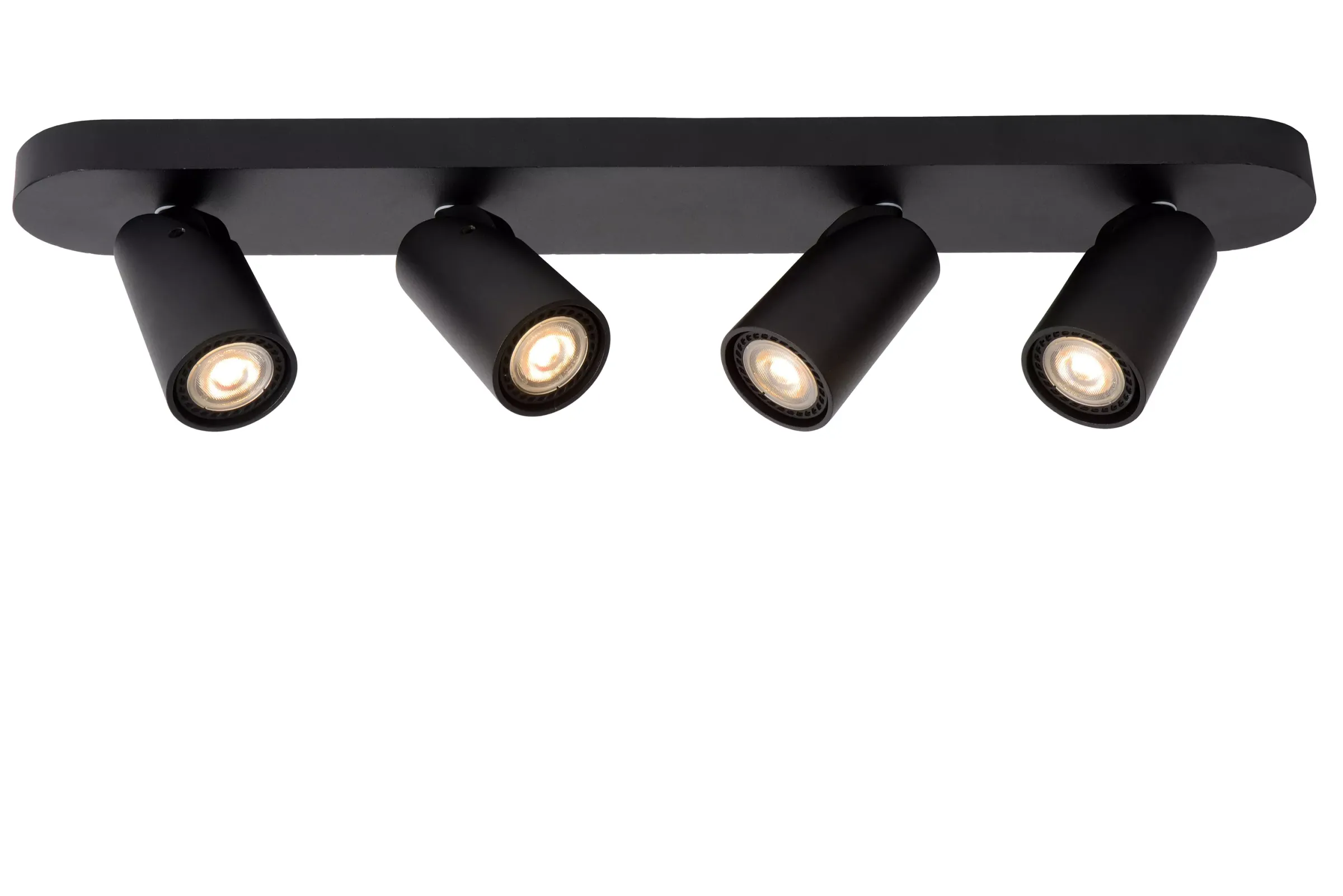 XYRUS - Plafondspot - LED Dim to warm - GU10 - 4x5W 2200K/3000K - Zwart*Lucide New