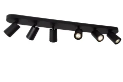 XYRUS - Plafondspot - LED Dim to warm - GU10 - 6x5W 2200K/3000K - Zwart*Lucide New
