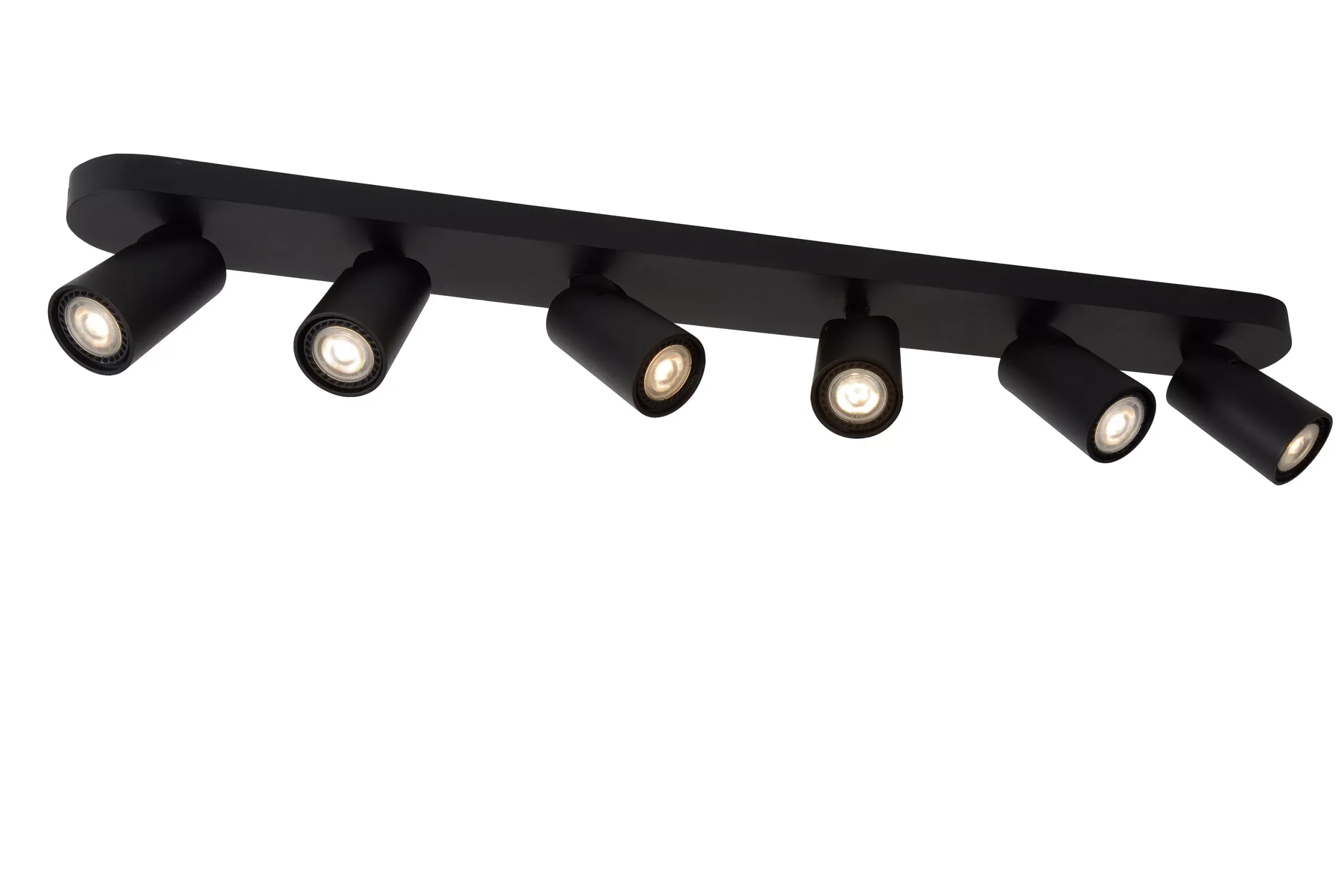 XYRUS - Plafondspot - LED Dim to warm - GU10 - 6x5W 2200K/3000K - Zwart*Lucide New