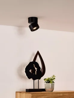 YUMIKO - Plafondspot - Ø 7,8 cm - LED Dimb. - 1x10W 2700K - Zwart*Lucide Discount