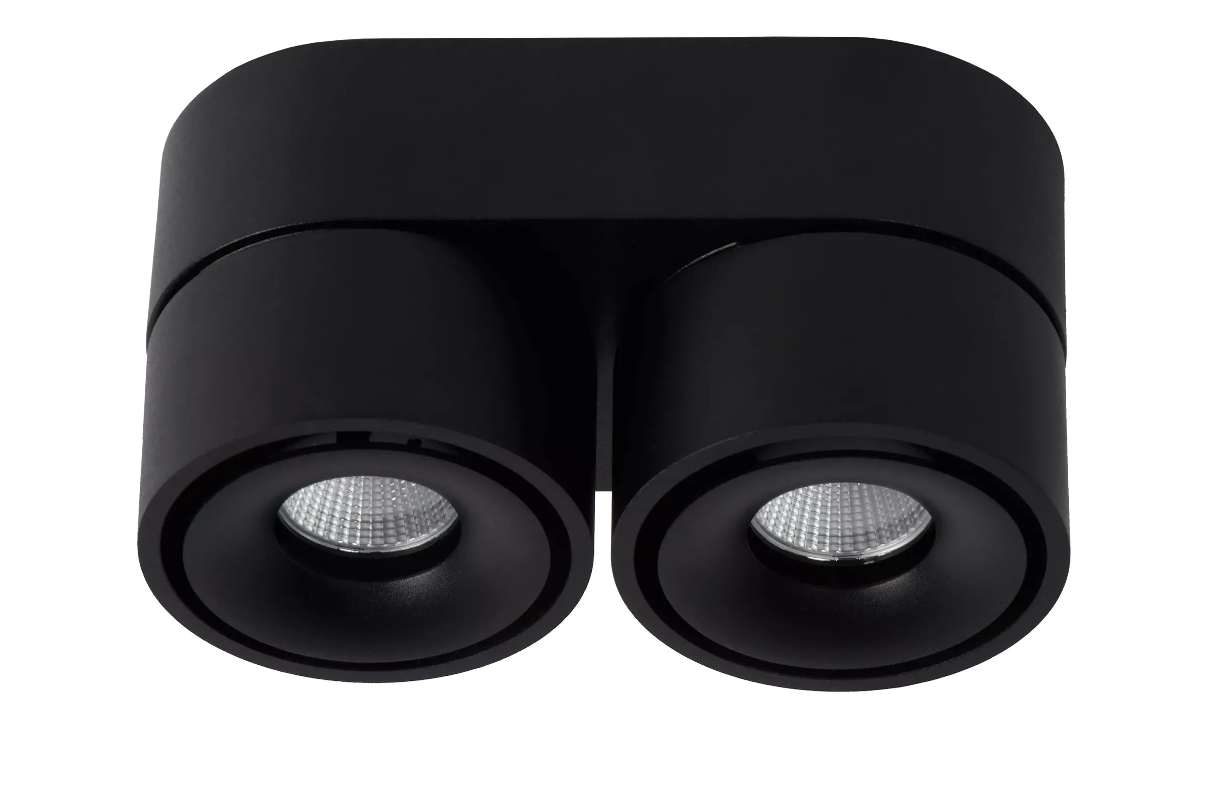 YUMIKO - Plafondspot - LED Dimb. - 2x10W 2700K - Zwart*Lucide Hot
