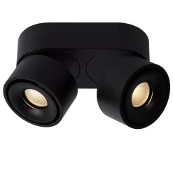 YUMIKO - Plafondspot - LED Dimb. - 2x10W 2700K - Zwart*Lucide Hot