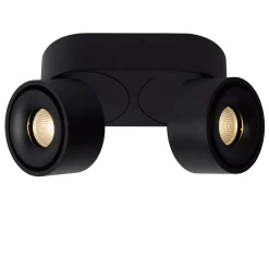 YUMIKO - Plafondspot - LED Dimb. - 2x10W 2700K - Zwart*Lucide Hot