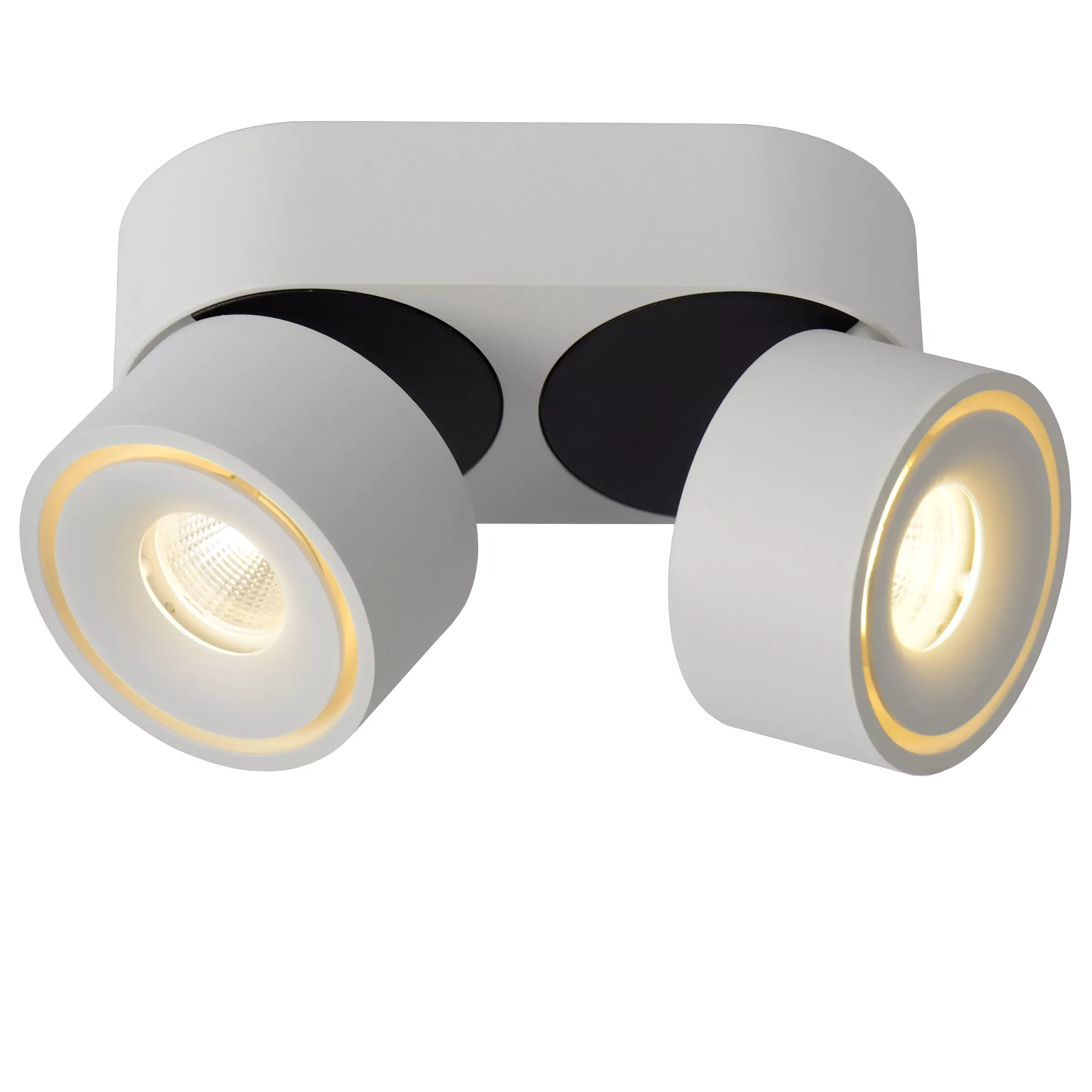 YUMIKO - Plafondspot - Ø 7,8 cm - LED Dimb. - 2x10W 2700K - Wit*Lucide Best