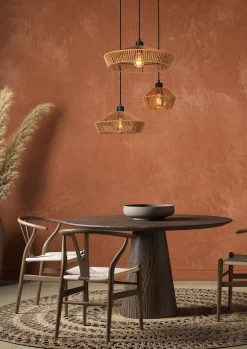 YUNKAI - Hanglamp - Ø 60 cm - 3xE27 - Naturel*Lucide Fashion