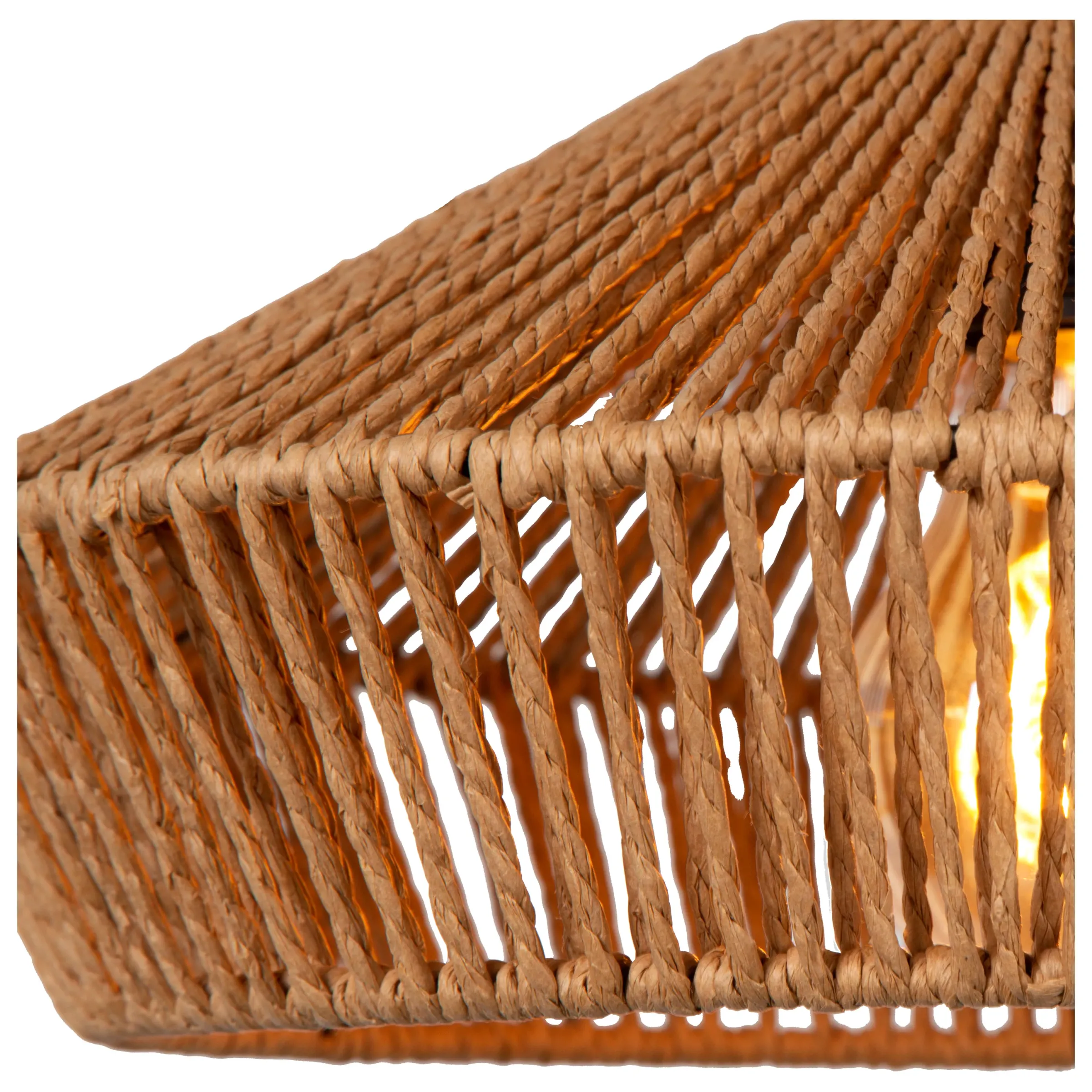 YUNKAI - Hanglamp - Ø 60 cm - 3xE27 - Naturel*Lucide Fashion